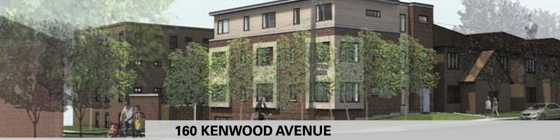 Architect's rendering of new 9-plex at 160 Kenwood Avenue