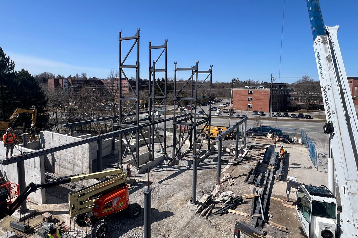 Construction of expansion at 515 Markham Road